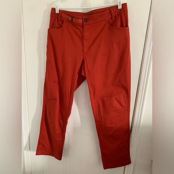 LIKE NEW Black Diamond Men’s Credo Climbing Pants Red Orange Size 36 - Picture 3 of 7